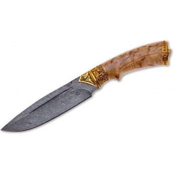 Нож КИЗЛЯР ЛЕОПАРД дамасская сталь